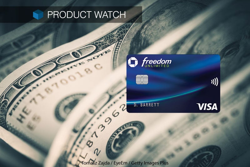 Chase Freedom Unlimited card offers 3 percent cash back