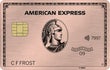 American Express Card de aur de la clasa A X-a