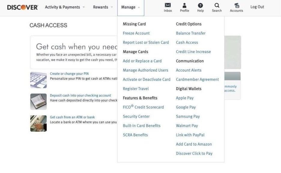 How To Get A Cash Advance With Discover CreditCards How To Get A Cash Advance With Discover CreditCards