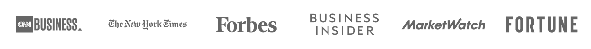 CNN Business, The New York Times, Forbes, Business Insider, MarketWatch, Fortune